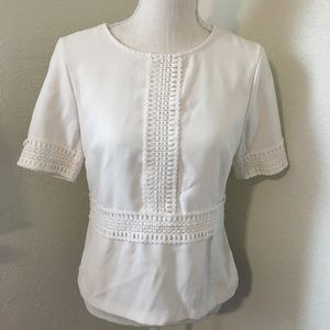 Ann Taylor Lace Embroidered Top